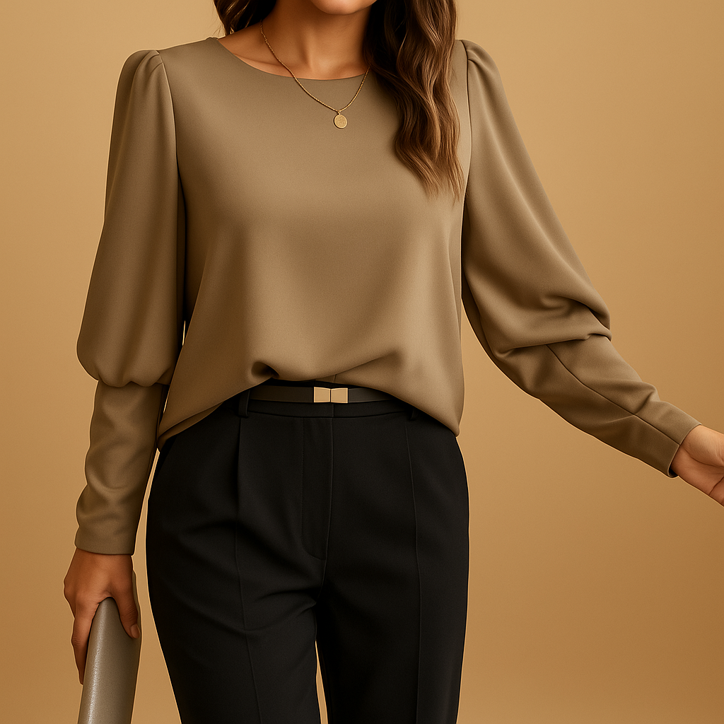 Classic long sleeve blouse for women | Luna
