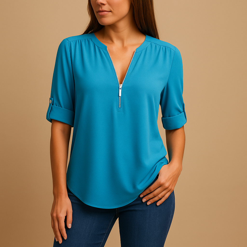 Elegant v-neck blouse for women | Danica