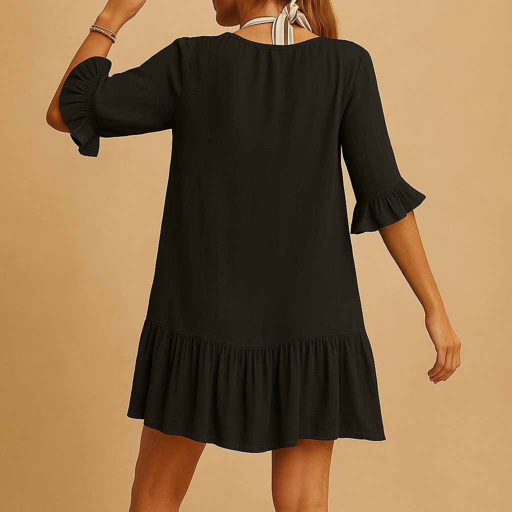Women’s light summer dress with breathable loose fit, perfect for warm days, casual outings, and summer occasions.