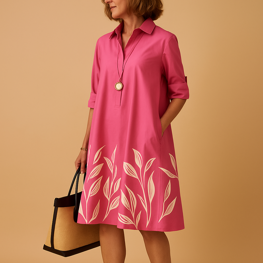 Women’s lightweight spring dress with a soft flowy fit, perfect for casual days, work, and spring occasions.