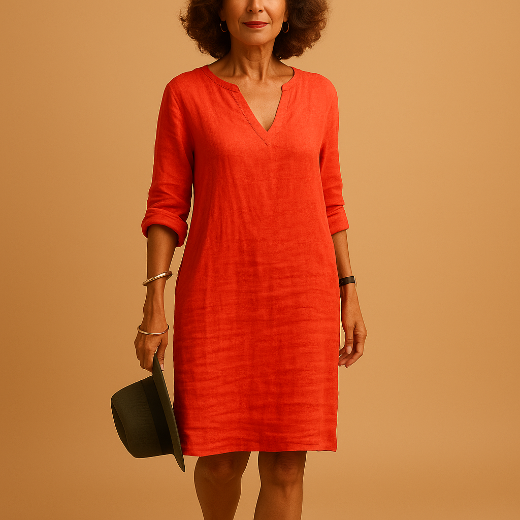 Women’s lightweight summer dress with breathable fabric and flattering fit, perfect for beach walks, casual outings, and sunny days.