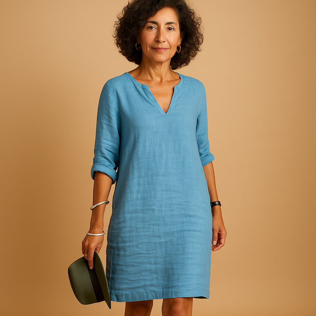 Women’s lightweight summer dress with breathable fabric and flattering fit, perfect for beach walks, casual outings, and sunny days.
