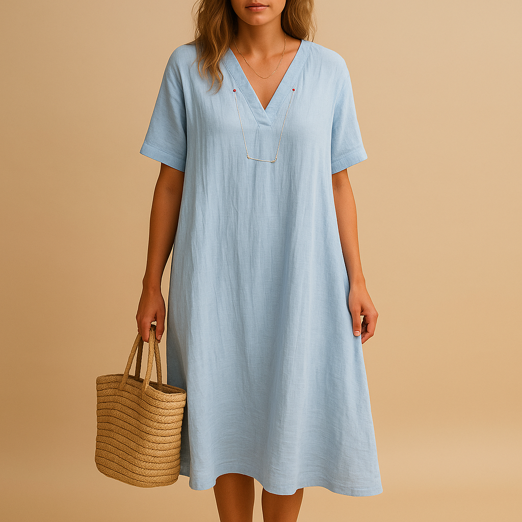 Women’s loose fit summer dress with a lightweight breathable design, perfect for casual outings and summer occasions