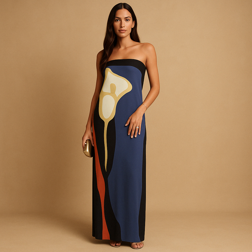 Women’s printed summer dress with flattering fit and airy design, perfect for vacations, casual outings, and warm weather occasions.