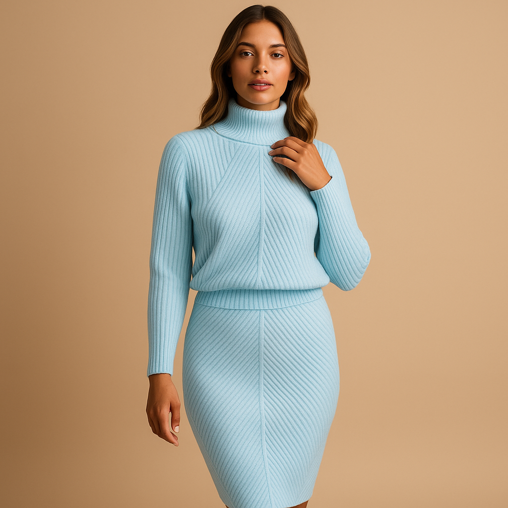Women’s warm midi winter dress with a relaxed fit and classic design, perfect for cold days, casual wear, and formal winter occasions