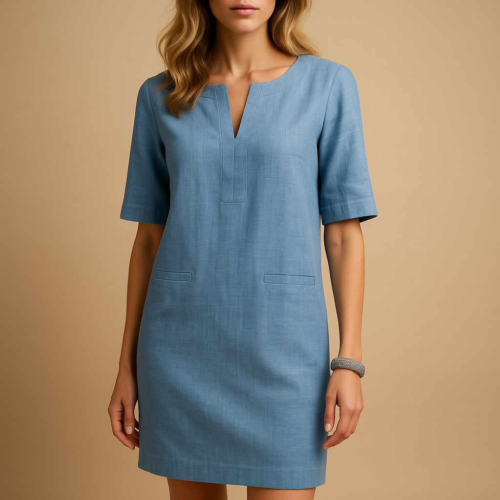 Women’s casual chic dress with lightweight flattering fit and versatile design, perfect for daily wear, outings, and weekend trips.