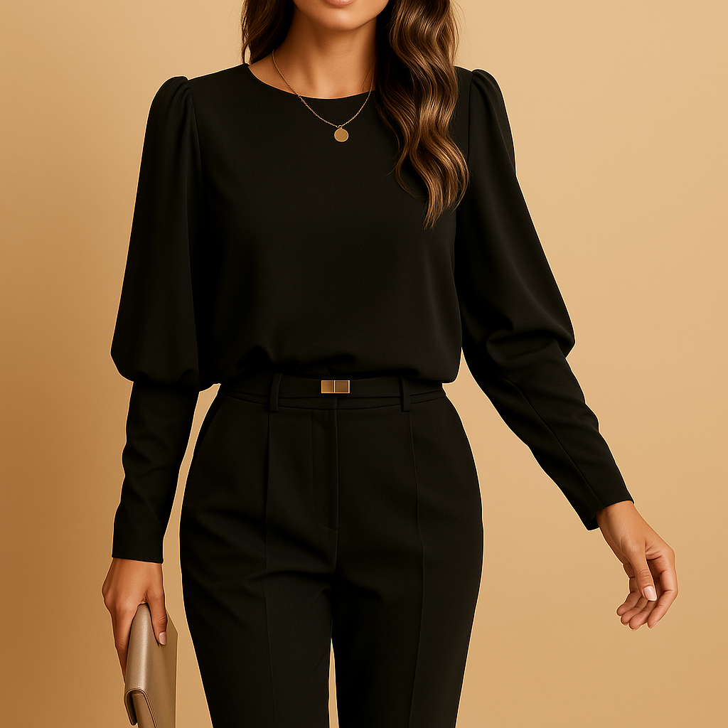 Classic long sleeve blouse for women | Luna