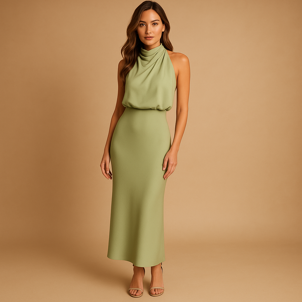 Elegant casual dress for women with a flattering fit and breathable fabric, perfect for everyday wear, outings, and spring or summer occasions.