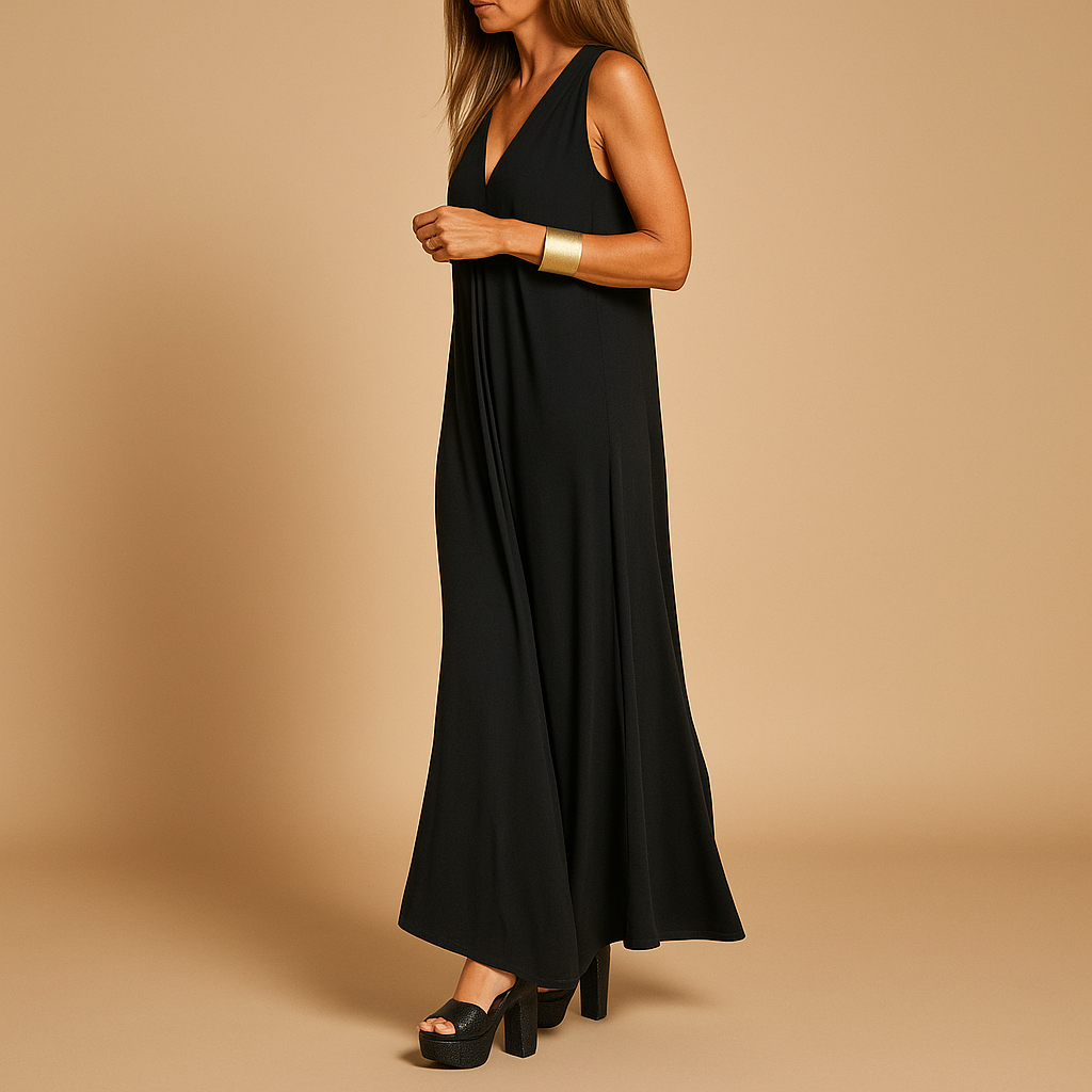 Elegant long dress for women with a flattering silhouette, perfect for weddings, formal events, and special occasions.