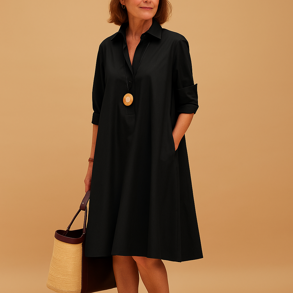 Women’s lightweight spring dress with a soft flowy fit, perfect for casual days, work, and spring occasions.