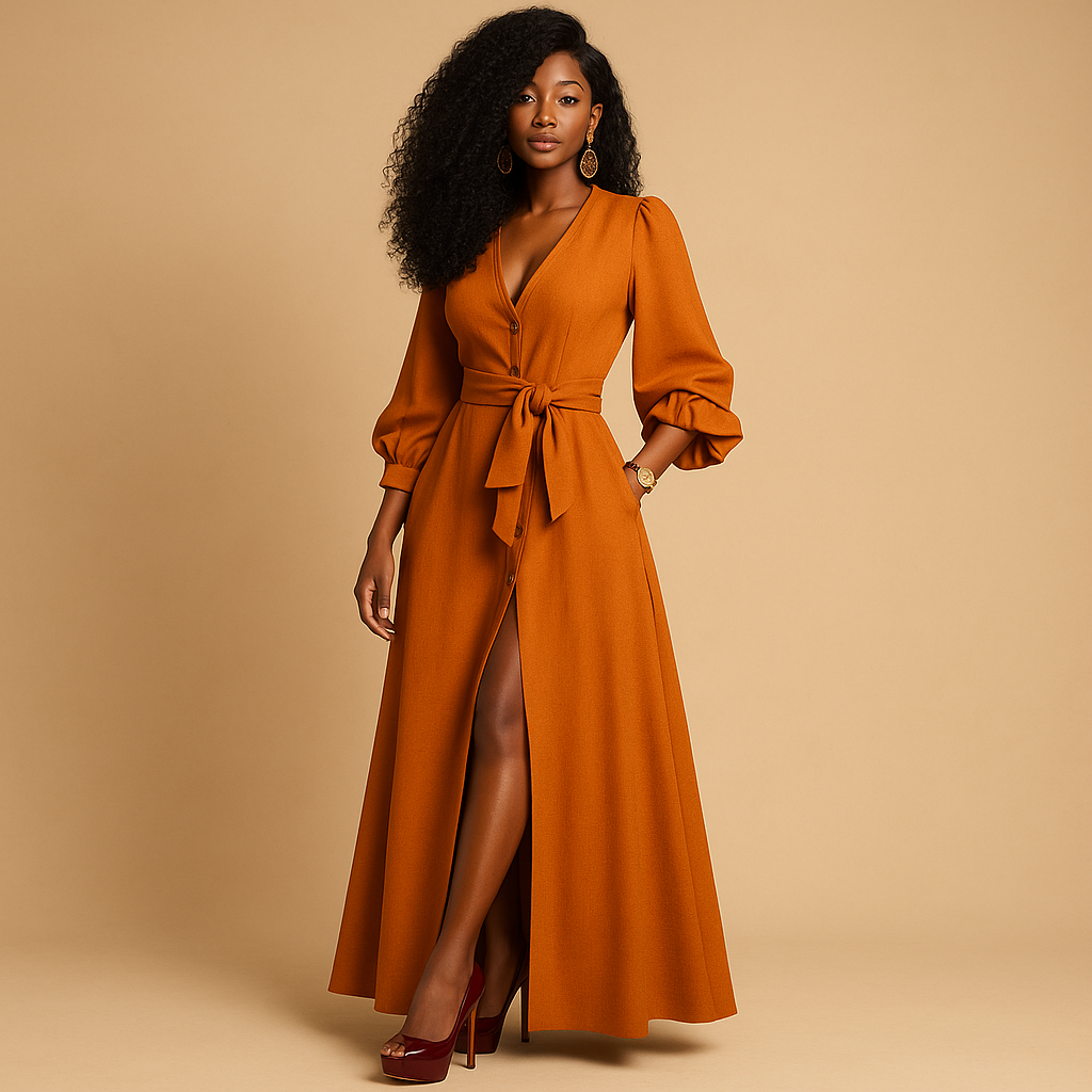 Women’s maxi summer dress with a lightweight breathable fabric and flattering fit, perfect for vacations, parties, and casual summer days
