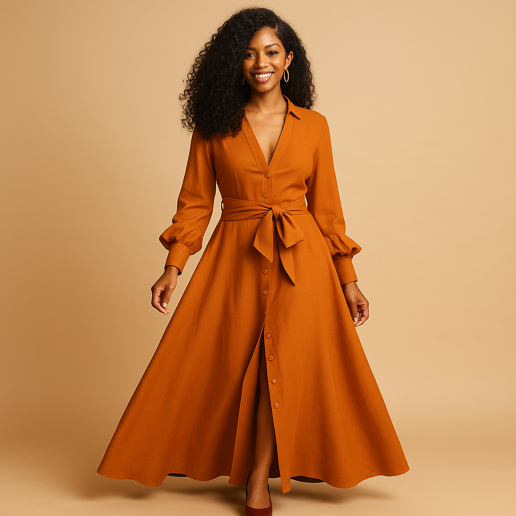 Women’s maxi summer dress with a lightweight breathable fabric and flattering fit, perfect for vacations, parties, and casual summer days