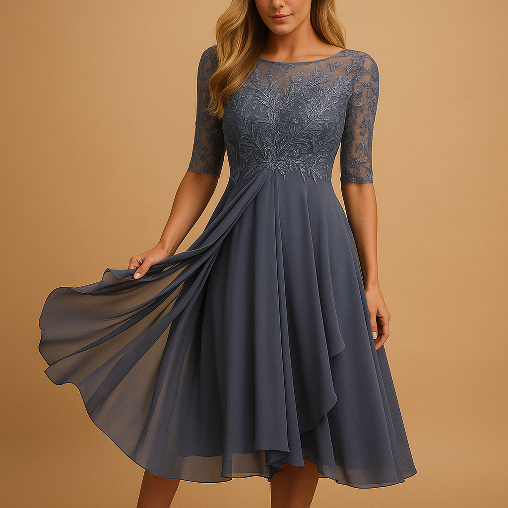 Women’s maxi summer dress with short sleeves and breathable fabric, perfect for weddings, vacations, beach days, and casual outings