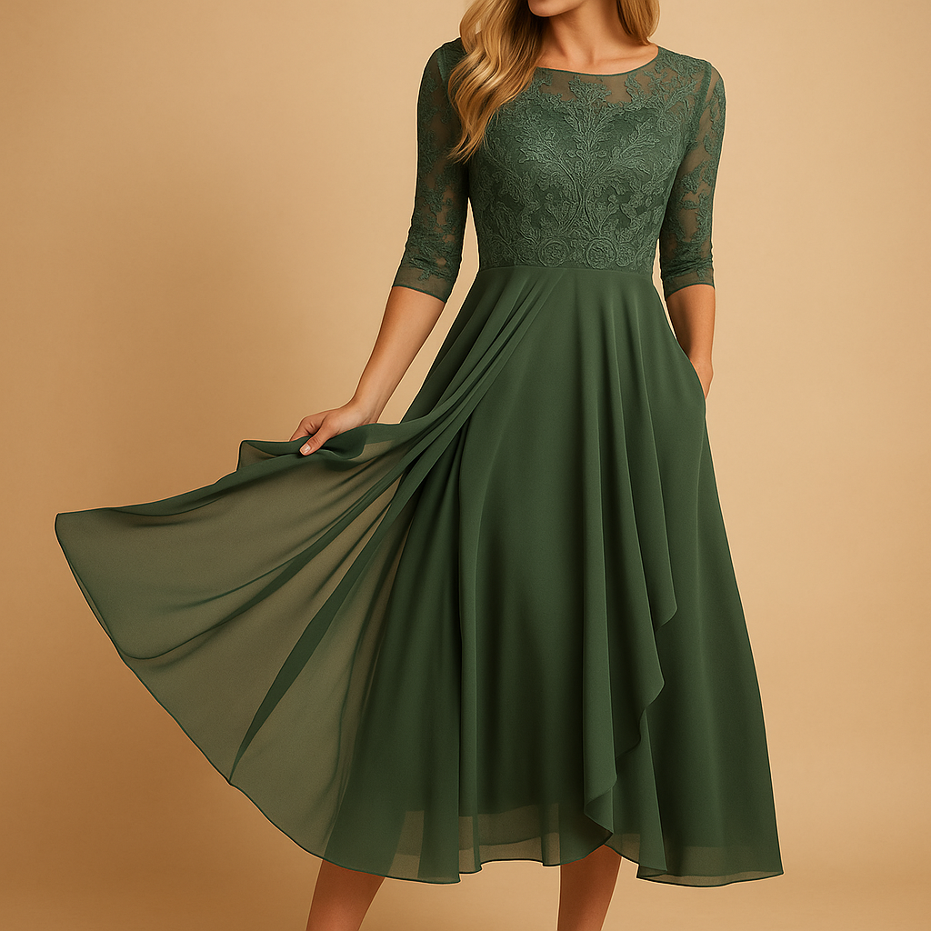 Women’s maxi summer dress with short sleeves and breathable fabric, perfect for weddings, vacations, beach days, and casual outings