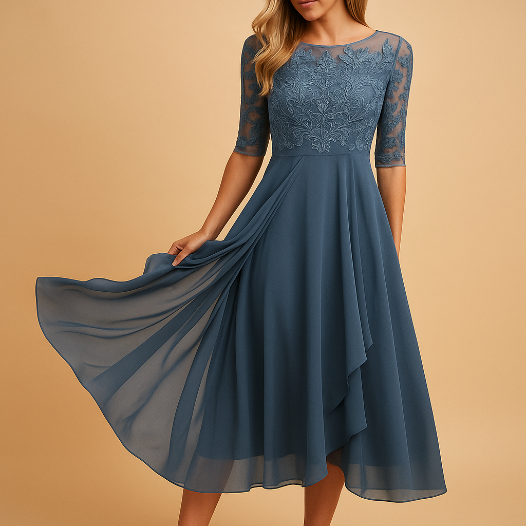 Women’s maxi summer dress with short sleeves and breathable fabric, perfect for weddings, vacations, beach days, and casual outings