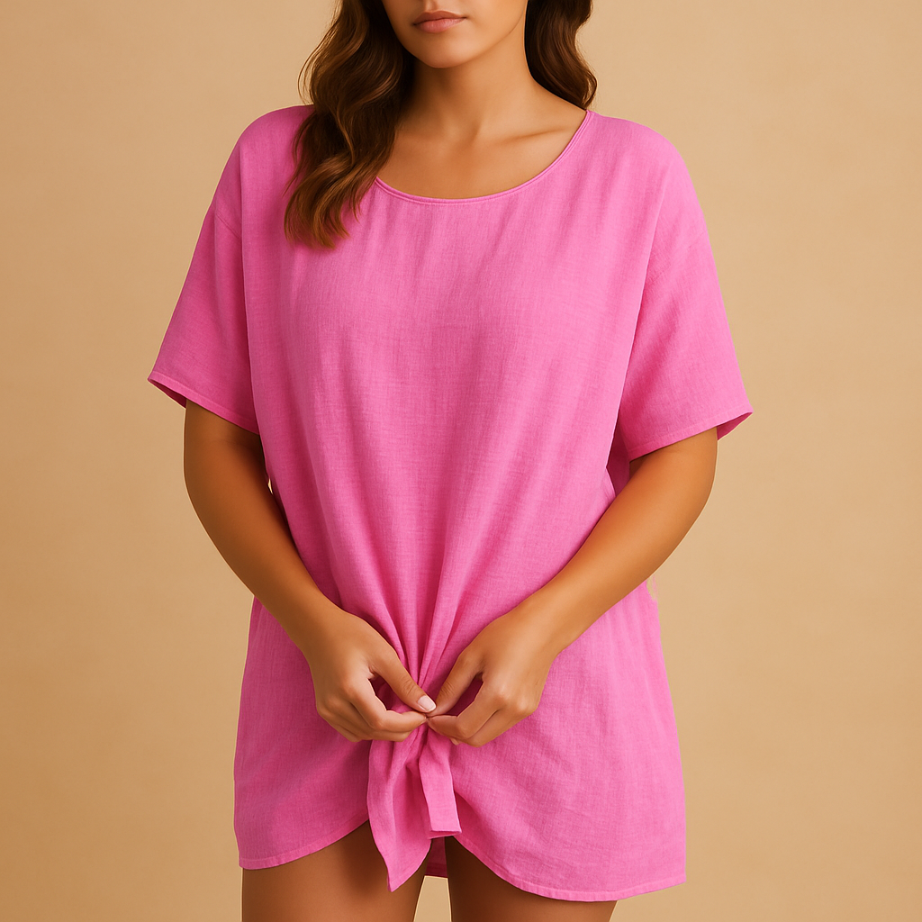 Women’s midi summer dress with a lightweight breathable fabric and flattering fit, perfect for vacations, summer walks, and festive occasions