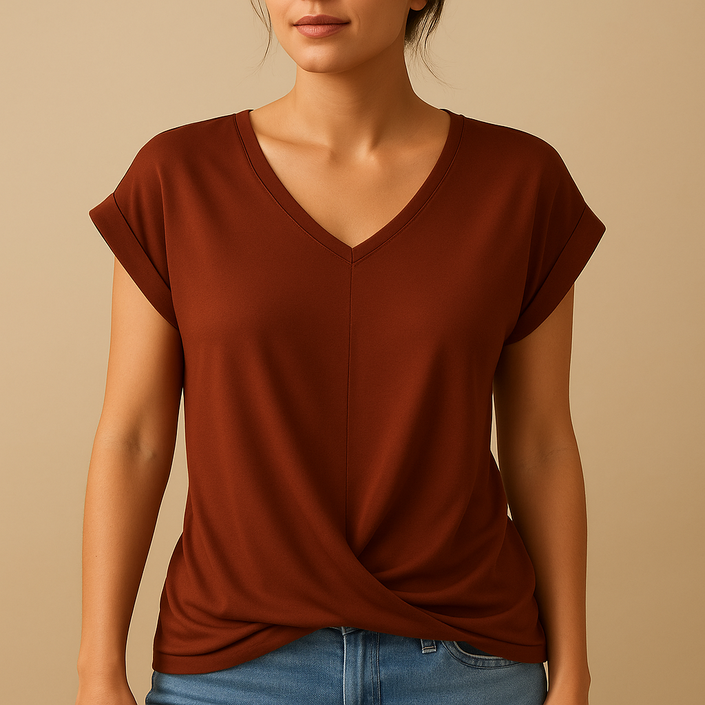 v-neck blouse for women | Joline